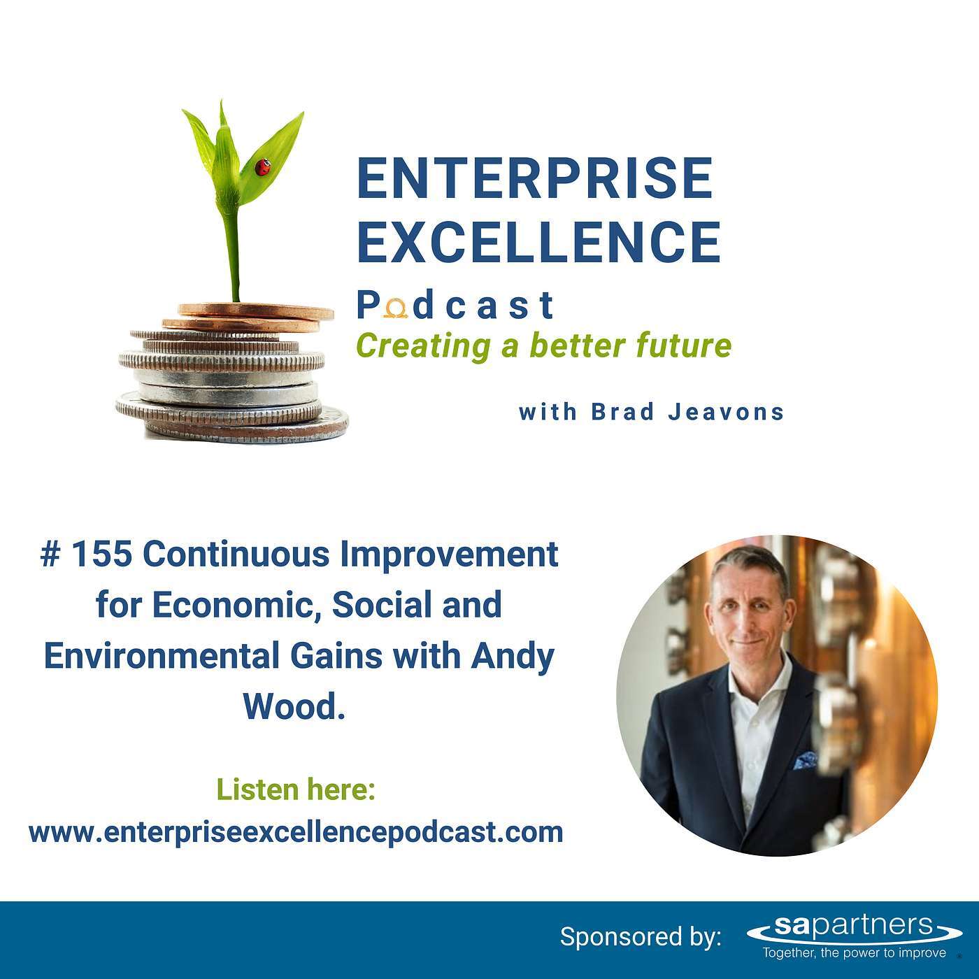 # 155 Continuous Improvement for Economic, Social and Environmental Gains with Andy Wood. 