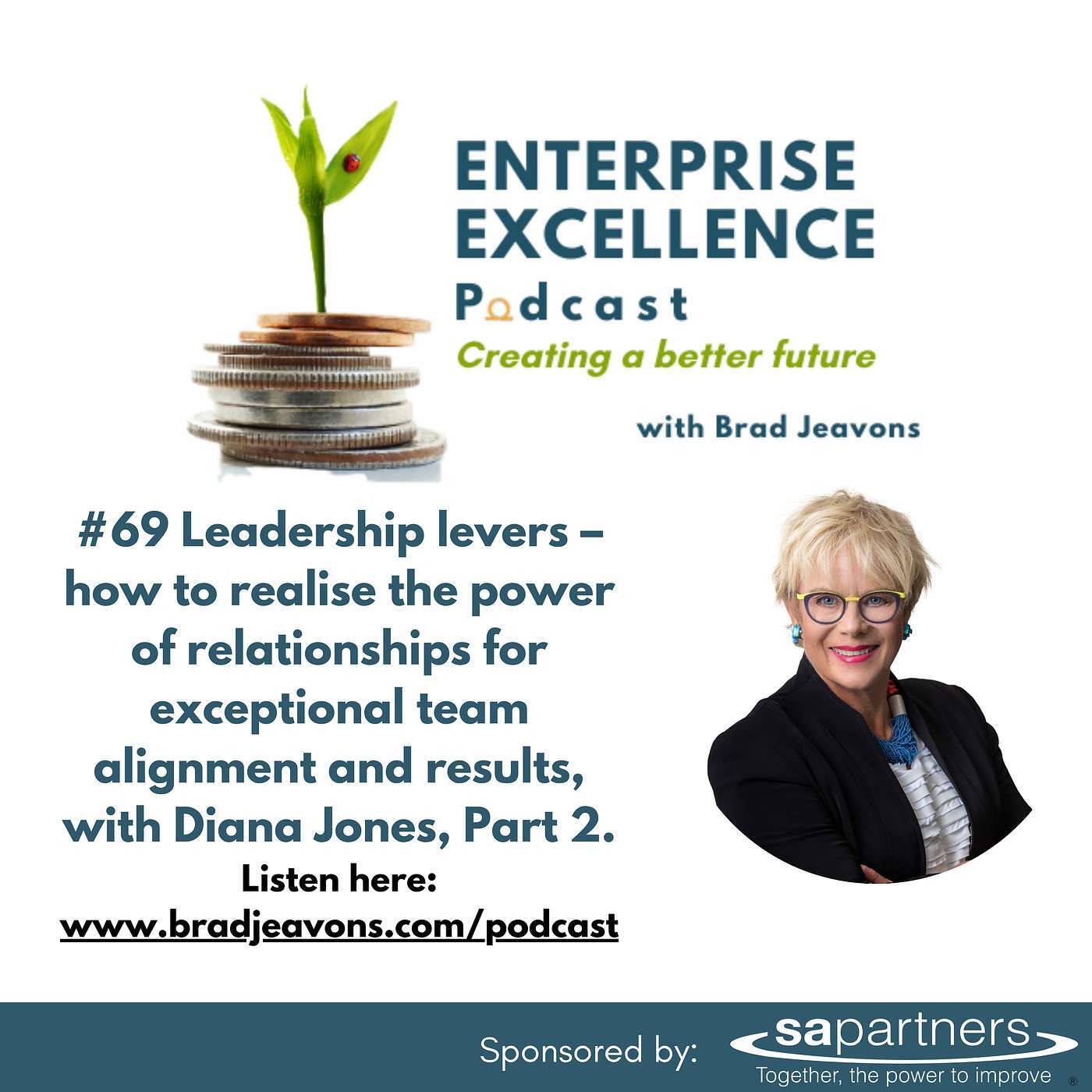 #69 Leadership levers – how to realise the power of relationships for exceptional team alignment and results, with Diana Jones, Part 2.