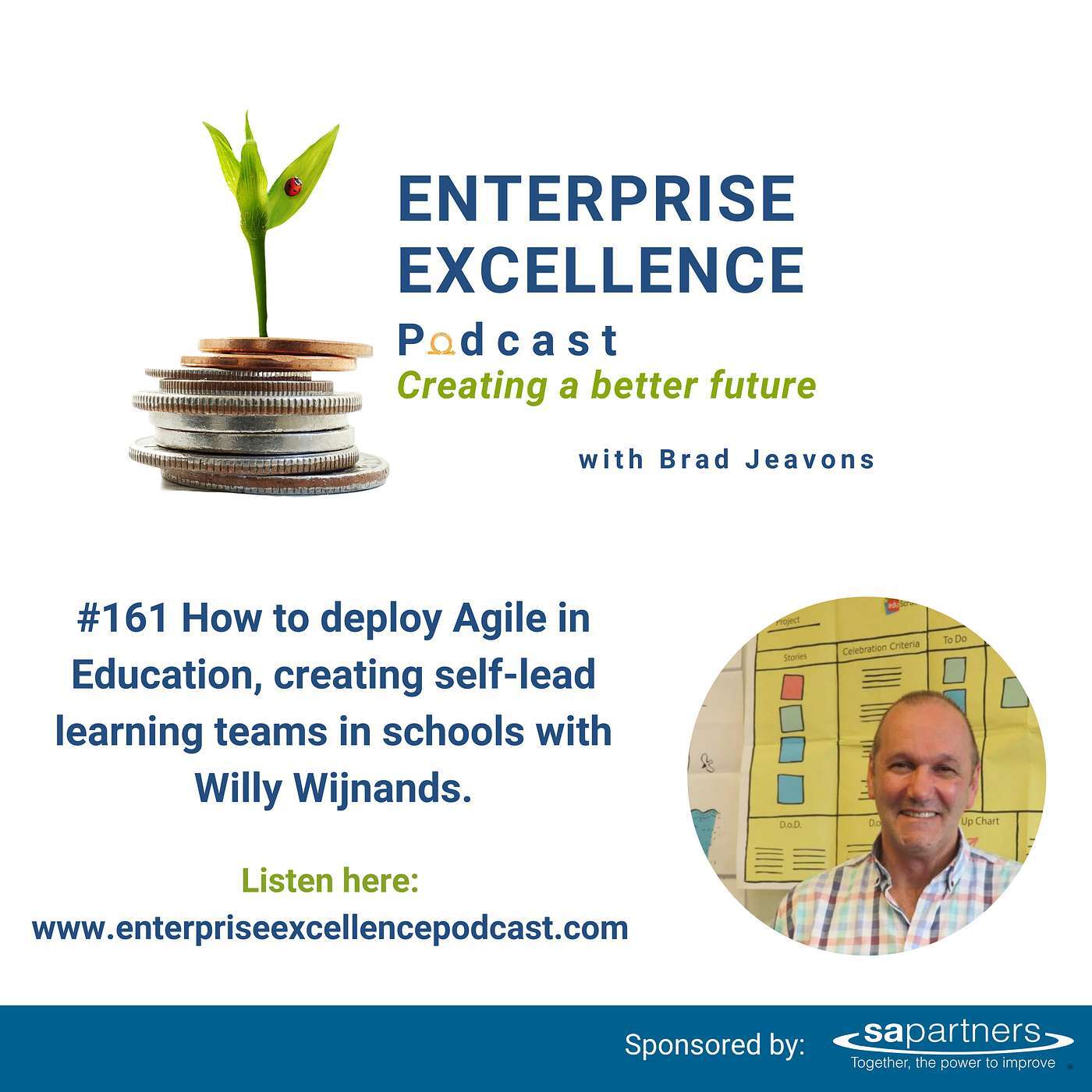 #161 Agile in Education, creating self-lead learning teams in schools with Willy Wijnands.