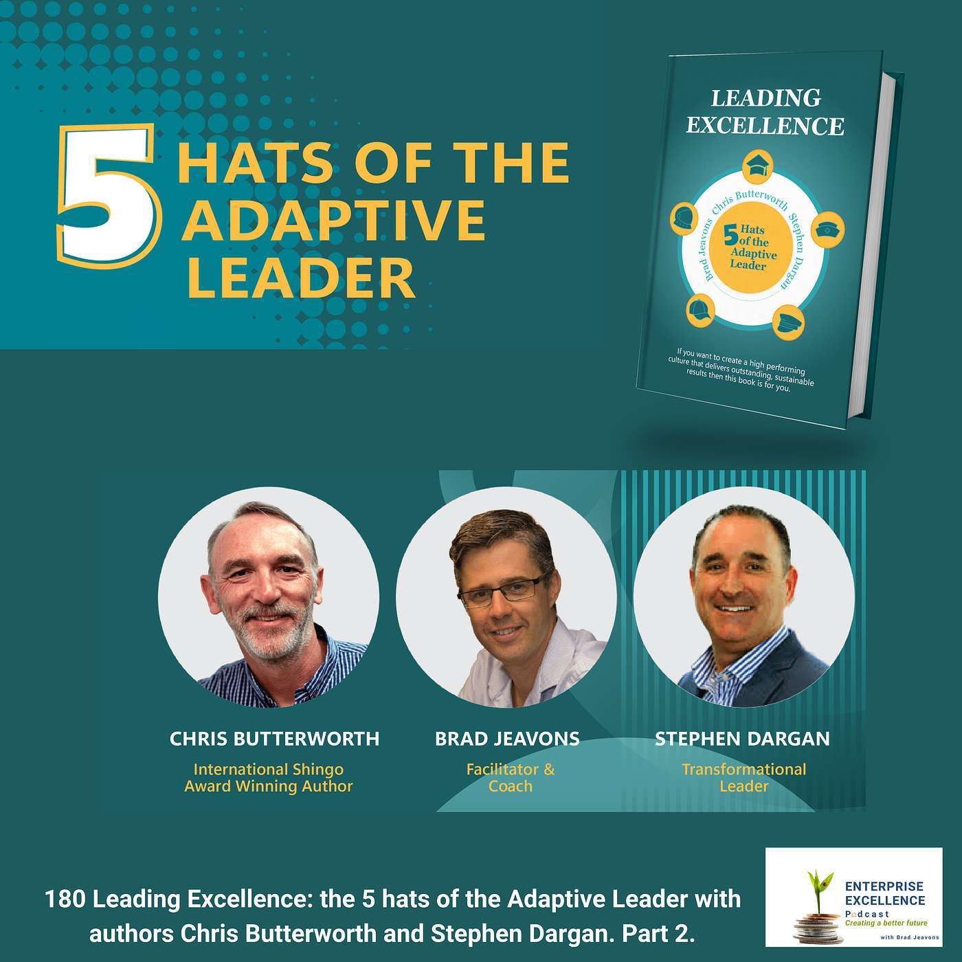180 Leading Excellence: The 5 Hats of the Adaptive Leader with Chris Butterworth and Stephen Dargan, Part 2.