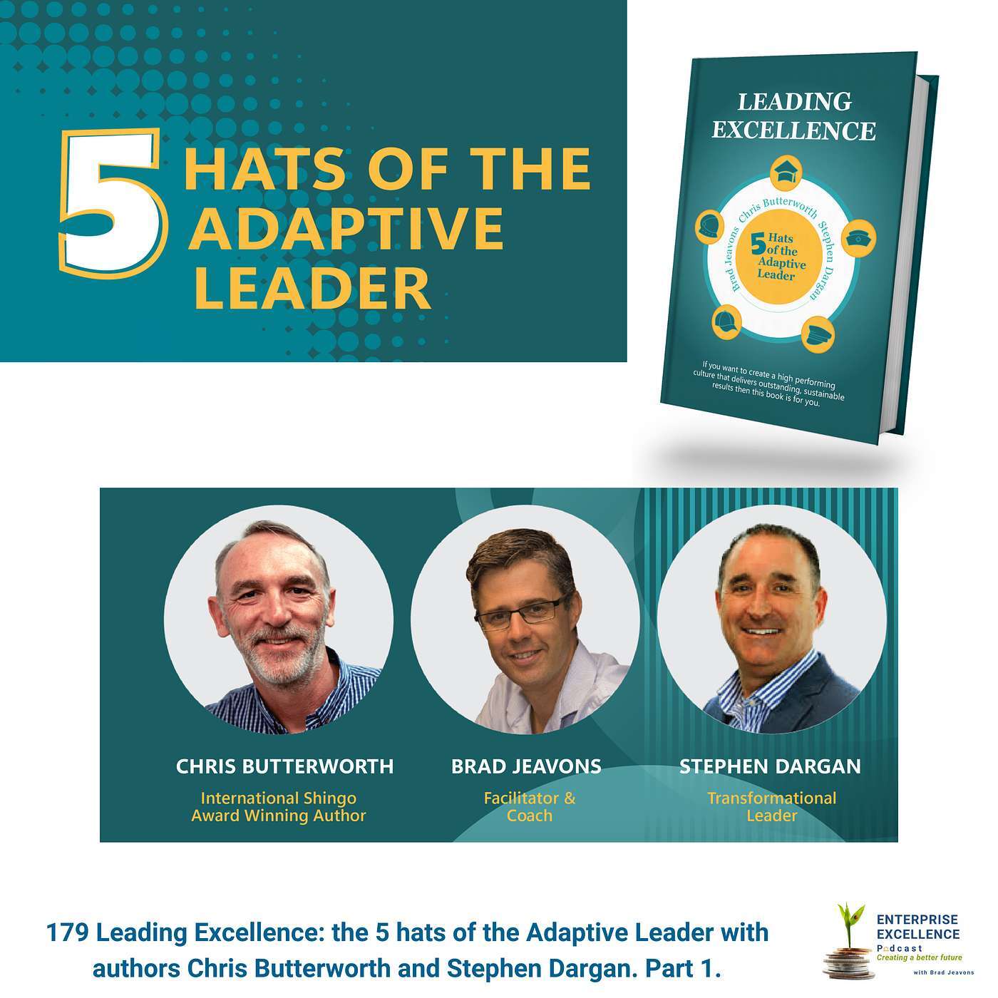 179 Leading Excellence: The 5 Hats of the Adaptive Leader with Chris Butterworth and Stephen Dargan, Part 1.